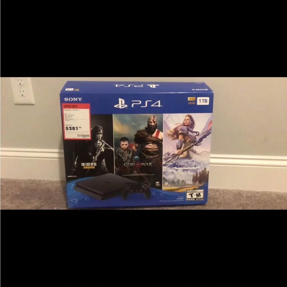 Sony PlayStation 4 Console - Black with Blue Accents